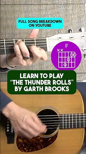 How to Play The Thunder Rolls by Garth Brooks | Beginner Guitar Chords