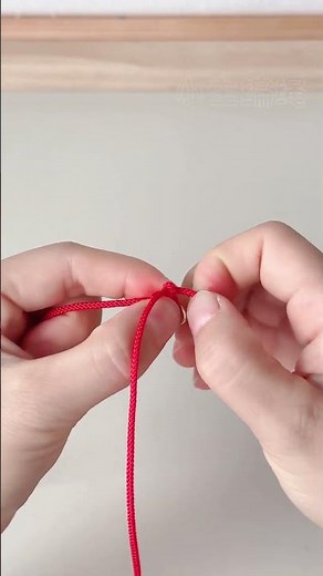 Red Thread Anklet Weaving Tutorial - Simple & Lucky! #diy #crafting #bracelets【DIY Bracelets】