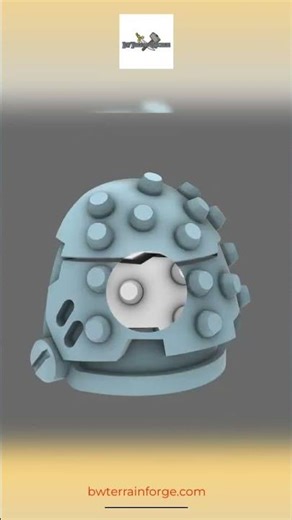 From BW Terrain & Forge: Space Knights V5 Defiant Studded Shoulder Pads Type D X 10