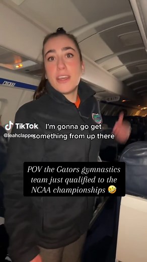 Wait for it… 🤣 #collegegymnastics #gymnasticstiktok #gymnasticschallenge #gymnast #gymnastics #flip #fyp