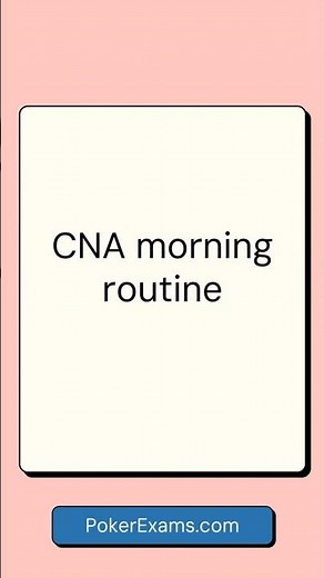 CNA Morning Routine Step-by-Step | Daily Care & Skills for CNA Exam & Clinicals#nursingskills #cna