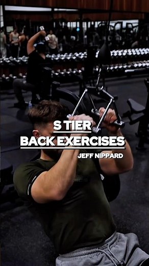 S-Tier Back Exercises Ranked by Jeff Nippard. #gym