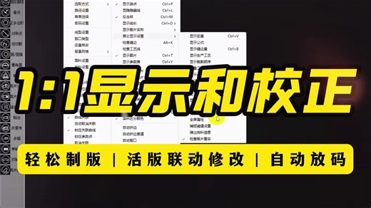 1比1显示和校正【博克CAD技巧分享】