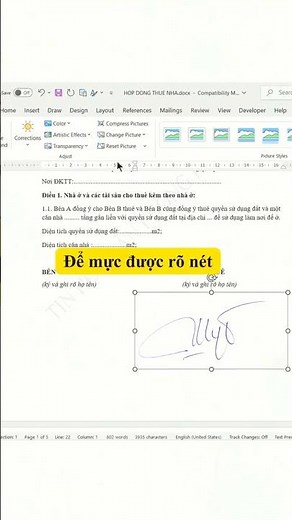 Cách chèn chữ ký tay vào file Word
