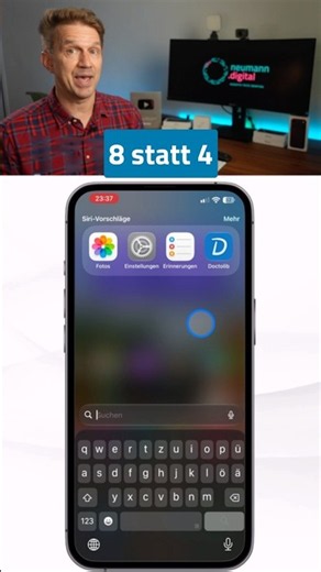 Verdopple Siris App-Vorschläge