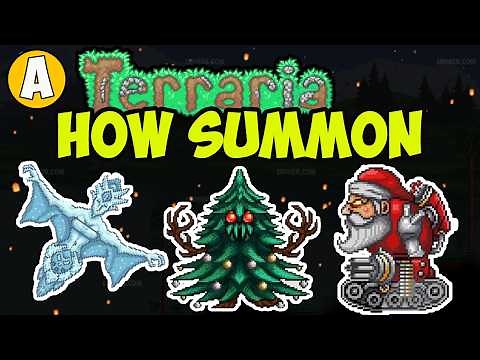 Terraria how to Summon Everscream (2026) | Terraria How to Summon Santa NK1 and Ice Queen