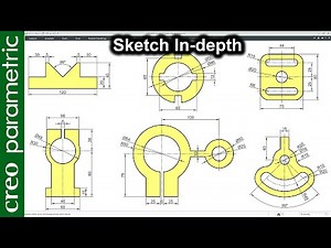 Sketch in Creo Parametric | Basic to complex level sketching