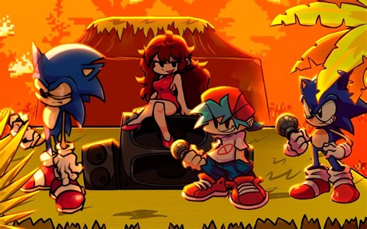 FNF超优质sonic.EXE模组【Vs Sonic.Exe: Rounds of Madness DEMO测试】曲目一TOO SLOW