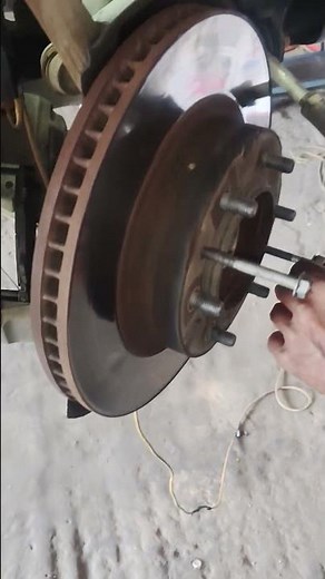 how to replace the brake disc without hamar