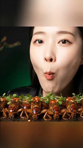 Eating Crunchy Insects ASMR: Cicada, Cricket & Wasp Mukbang
