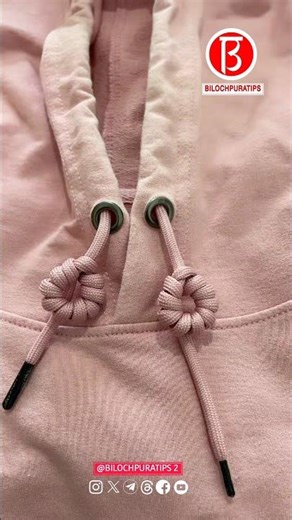 How to tie the drawstring on a sweatshirt