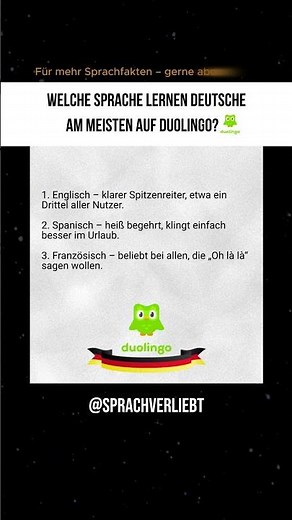 Top 4 Sprachen, die Deutsche auf Duolingo wählen!