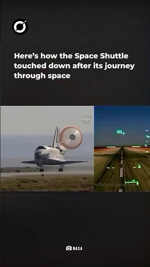 How the Space Shuttle Landed After Its Space Journey #shortsfeed #nasa #space
