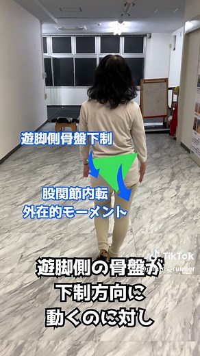 トレンデレンブルグ歩行とは！？ 立脚中期に 遊脚側の骨盤が下制してしまう歩行というのを わかりやすく解説します！ 原因としては、 中殿筋、小殿筋、大腿筋膜張筋などの 股関節外転筋の筋出力低下が多いのですが なぜ、このような現象が起きるかを 理解していきましょう！！ #岡山ピラティス #理学療法士 #岡山自費リハ #トレンデレンブルグ #中殿筋