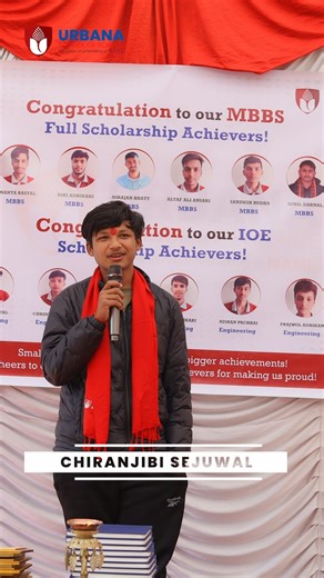 Here is what @Chiranjibi Sejuwal one of our student says about our school. #FutureStartsNow #StudentMotivation #SuccessMindset #UrbanaSchoolOfScience #urbanaschoolofscience | URBANA School of Science