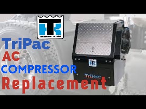 ThermoKing Tripac A/C Compressor and Dryer Replacement and How To Recharge It Yourself ! DIY