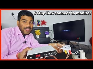 how to connect setup box to computer monitor | setup box ko monitor se kaise connect kare