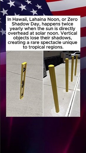 In Hawaii, Zero Shadow Day Occurs Twice a Year When Objects Cast No Shadows