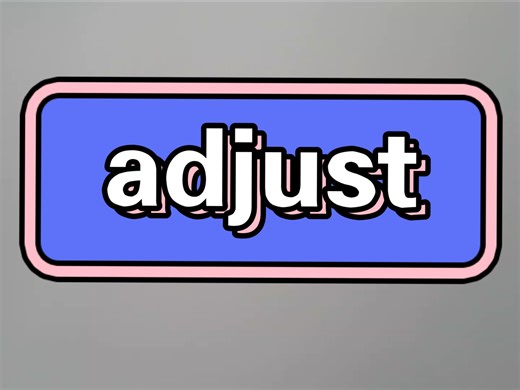 单词adjust讲解