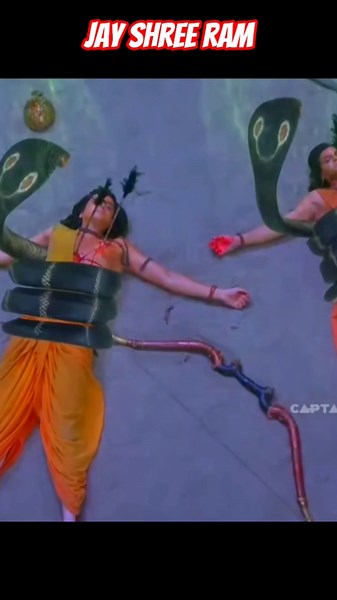 🙏shree ram lakshman pe meghnath ne chalaya nagpaas #jaishreeram #hanuman #ramayan #bhakti #shorts