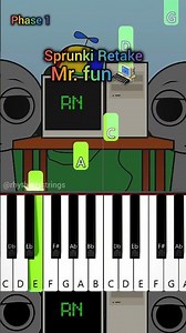 Mr. Fun Computer (Sprunki Retake) | Easy Piano Tutorial #Sprunki #incredibox #shorts #phase1
