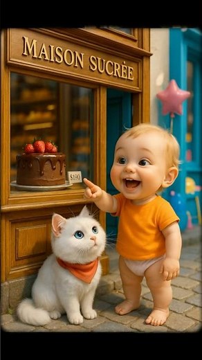 Baby wants expensive cake – But what COCO the cat does next is heartwarming 🐱❤️🍰