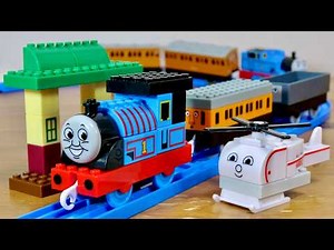 Packed with cuteness and volume, Thomas the Tank Engine joins the Tomica Plarail block lineup! Th...