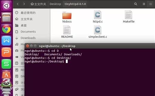 在Ubuntu下编译并运行TinyHttpd开源代码