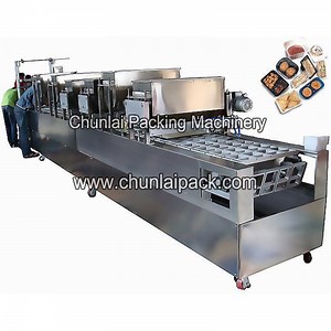 [Hot Item] Linear Cooked Rice Packing Tray Sealing Machine