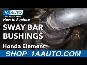 How to Replace Sway Bar Bushings 03-11 Honda Element