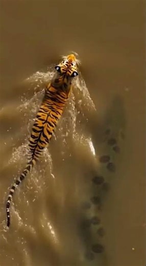 Massive Anaconda vs Tiger #anaconda #snakeattack #wildlife #viral