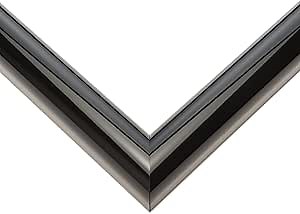 18x24 Frame Black Real Wood Picture Frame Width 1.25 Inches | Interior Frame Depth 0.5 Inches | Martin Lacquer Photo Frame Complete with UV Acrylic, Foam Board Backing & Hanging Hardware