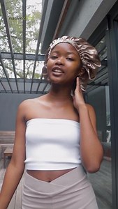 Protect your hairstyle with a Satin Bonnet. Get your hands on one today at any Clicks_Sa, Nativechild Hair & Beauty Bar or online from www.nativechild. Available in Beige, black, rose gold, white, Gold and Pink. #nativechild #nativechildco #satinbonnet #bonnet #hairbonnet | NativeChild - Hair & Body Care Products | Facebook