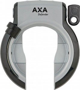 AXA Defender Retractable - Frameslot - Met plug-in mogelijkheid - Zilver-Zwart | bol