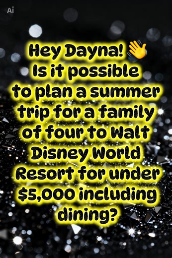 POV: You think a Disney vacation for a family of 4 costs a fortune… 👀 Think again. ✨ Right now Disney just released HUGE summer promotions — we’re talking discounted rooms and even FREE dining plans. 🍔🏰 So the big question… Can a family of four do Disney for under $5,000? Absolutely. And I can show you how. ✨ I’m Dayna — a Disney travel planner who loves adding a little sparkle and magic to vacations. ✨ My planning services are completely FREE, and I’ll help you find the best deal for your fa