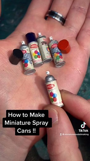 DIY Miniature Spray Can Tutorial