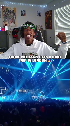 TRICK WILLIAMS GETS A HUGE POP IN LONDON 🔥 || #certified_buckss #trickwilliams #trickwilliamswwe #wrestling #wwe