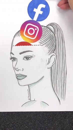 Step-by-Step Drawing of a Female Face