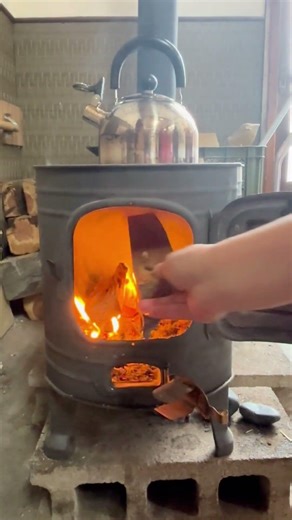 【🌿佐渡島の朝】薪ストーブ｜野草茶から始まる１日✨