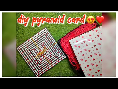 How to make maze card 🥰💫/ pyramid photo album/ pyramid style scrapbook/ best handmade cards