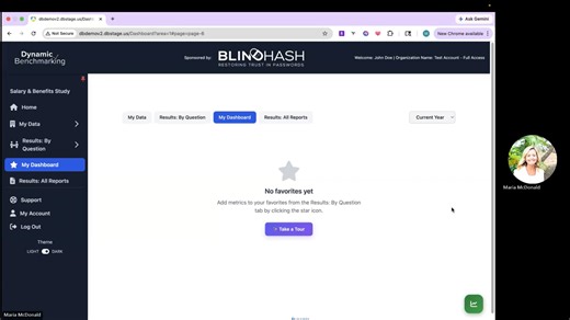 Dynamic Benchmarking New Feature: My Dashboard