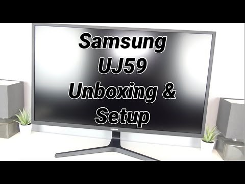 Samsung 32" 4K Monitor Unboxing & Setup (UJ59)