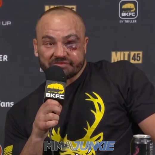 278K views · 9.1K reactions | Eddie Alvarez got a lesson in the "volatile" nature of BKFC vs. Mike Perry. "I think my orbital's smashed up. ... It f*cking sucks." | MMA Junkie | Facebook