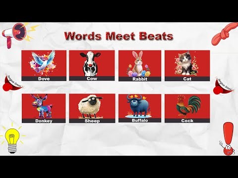Say The Pet Animals Word on Beat | Easy to Hard | Speed Challenge