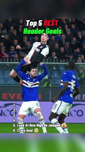 Top 5 BEST Header Goals 🤯