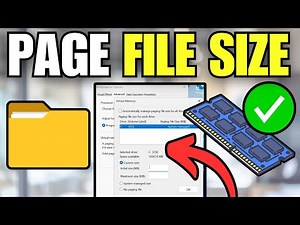How To Set Custom Page File Size (4GB, 8GB, 16GB, 32GB RAM)