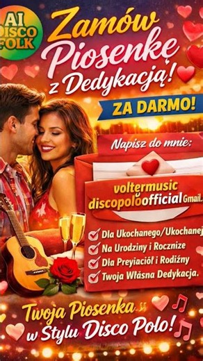 Twoja piosenka AI z dedykacją 🎤 ZA DARMO! | AI DiscoFolk 🔥