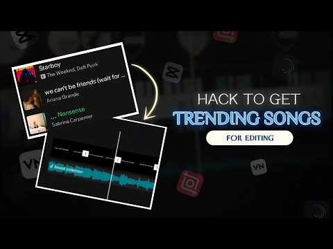 How To Get Any Trending Song For Editing 🔥 (CapCut, VN, Alight Motion & More)