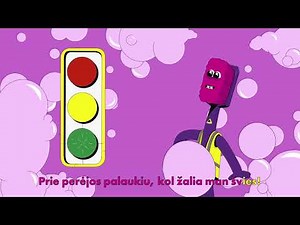 Dainelė vaikams apie saugų eismą