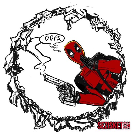 DEADPOOL: Maximum Effort! ⚔️💥 | Digital Speedpaint